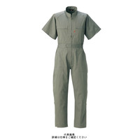 ヤマタカ 半袖夏ツナギ服 オリーブ L 611ー4ーL 611-4-L 1枚（直送品）