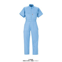 ヤマタカ 半袖夏ツナギ服 サックス M 611ー6ーM 611-6-M 1枚（直送品）