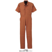 ヤマタカ 半袖夏ツナギ服 オレンジ 5L 311ー33ー5L 1枚（直送品）