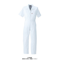 ヤマタカ 綿半袖夏ツナギ服 ホワイト 4L 845ー99ー4L 1枚（直送品）