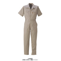 ヤマタカ 綿半袖夏ツナギ服 アースグリーン 6L 845ー4ー6L 1枚（直送品）