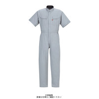 ヤマタカ 綿半袖夏ツナギ服 ライトグレー 4L 118ー7ー4L 1枚（直送品）