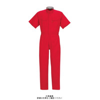 ヤマタカ 綿半袖夏ツナギ服 レッド 5L 118ー10ー5L 1枚（直送品）