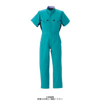 ヤマタカ 半袖夏ツナギ服 ターコイズブルー 6L 260ー71ー6L 1枚（直送品）
