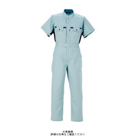 ヤマタカ 半袖夏ツナギ服 ライトグリーン M 260ー74ーM 1枚（直送品）