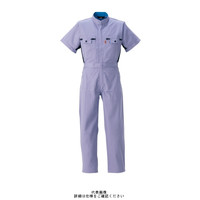 ヤマタカ 半袖夏ツナギ服 パープル 4L 260ー76ー4L 1枚（直送品）