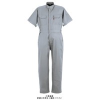 ヤマタカ 半袖夏ツナギ服 ライトグレー S 114ー7ーS 1枚（直送品）