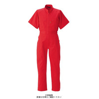ヤマタカ 半袖夏ツナギ服 レッド M 611ー10ーM 1枚（直送品）