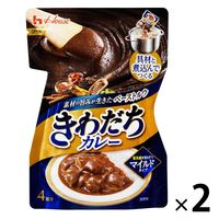 【ワゴンセール】きわだちカレールウ 果実感がきわだつマイルドタイプ ＜具材と煮込んでつくる＞ 4皿分 1セット（2袋） ハウス食品
