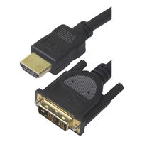 Vodaview 変換ケーブル HDMI[オス]-DVI-D24ピン[オス] 2m/ブラック VV-HDDV020CA-B 1本（わけあり品）