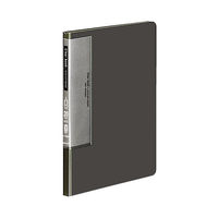 コクヨ　クリヤーブック（ウェーブカット・固定式）　A5タテ20ポケット　ダークグレー　ラ-T562DM　8冊