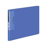 コクヨ　クリヤーブック（ウェーブカット・固定式）　B5ヨコ20ポケット　青　ブルー　ラ-T566B　8冊