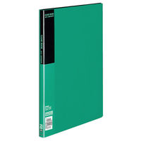 コクヨ クリヤーブック＜ベーシック＞ 固定式　A4タテ　20枚ポケット　緑　グリーン　ラ-B20G 1セット（5冊）