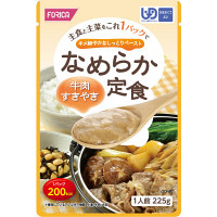 ホリカフーズ なめらか定食 牛すきやき 1箱（12袋入）【UDF区分：かまなくてよい】（取寄品）