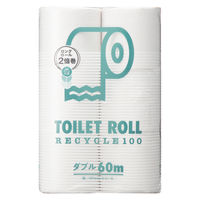 オリジナルトイレットロール 6ロール入×2パック 再生紙 ダブル 60m オリジナル