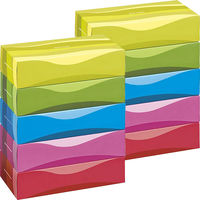 ティッシュペーパー 150組（5箱入） オリジナルティッシュスマートコンパクトビビッドカラー 1セット（2パック）アスクル（イチオシ） オリジナル