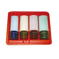 プラスチックカバー付ソケット 4本セット KA-4165 1セット（直送品）