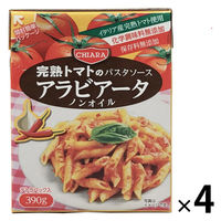 【ワゴンセール】富士貿易 キアーラ ノンオイルパスタソース アラビアータ 390g 1セット（4個）