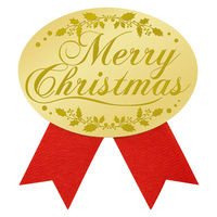 ササガワ クリスマス ギフトシール MC 赤 22-4054 1冊（100片）