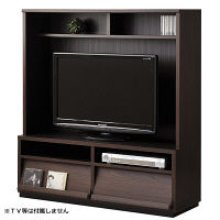 【車上渡し】タカシン テレビ台 ウォルフィットWF-1212TV ブラウン 幅1145×奥行374×高さ1212mm 1台（直送品）