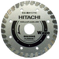 HiKOKI（ハイコーキ） ダイヤモンドカッター 180mm×25.4 （波形） 標準 00331413（直送品）