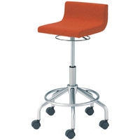 【組立設置付】プラス RC-160S ハイチェア キャスター脚 オレンジ RC-160S ORG 1脚（直送品）