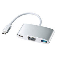 サンワサプライ USB Type C-VGAマルチ変換アダプタプラス AD-ALCMVP01 1個（直送品）