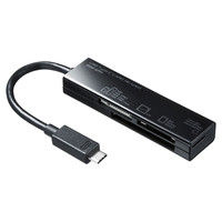 サンワサプライ USB TypeC カードリーダー ADR-3TCML37BK 1個（直送品）