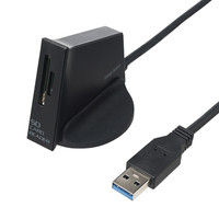 サンワサプライ スタンド付きUSB Type Cカードリーダー ADR-3TCMS5BK 1個（直送品）