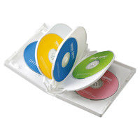 サンワサプライ DVDトールケース（8枚収納） ホワイト DVD-TW8-03W 1セット（3枚入り）（直送品）
