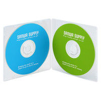 サンワサプライ DVD・CDケース（クリア） FCD-21CN 1セット（10枚入り）（直送品）