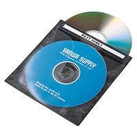 サンワサプライ DVD・CD不織布ケース（ブラック） FCD-FN100BKN 1セット（100枚入）