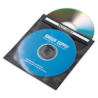 サンワサプライ DVD・CD不織布ケース（ブラック） FCD-FN50BKN 1セット（50枚入り）（直送品）