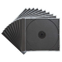 サンワサプライ DVD・CDケース（ブラック） FCD-PN10BK 1セット（10枚入り）（直送品）