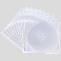 サンワサプライ DVD・CDケース（クリア） FCD-PU10C 1セット（10枚入り）
