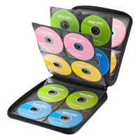 サンワサプライ DVD・CDセミハードケース（160枚収納・ブラック） FCD-WL160BK 1個