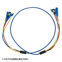 サンワサプライ ロバスト光ファイバケーブル 10m ブルー HKB-LCLCRB1-10（直送品）
