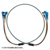 サンワサプライ 防水ロバスト光ファイバケーブル 20m グレー HKB-LCLCWPRB5-20（直送品）