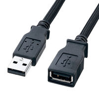 USB Aケーブル　USB-A（オス）USB-A（メス）　2m　USB2.0　KU20-NM20ENK　サンワサプライ　1本