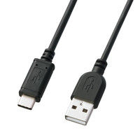 USB Type-Cケーブル　USB-A（オス）USB-C（オス）　2m　USB2.0　KU-CA20K　サンワサプライ　1本（直送品）