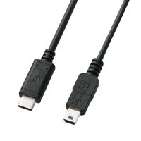 USB Type-Cケーブル　USB-C（オス）MiniB（オス）　2m　USB2.0　KU-CMB20　サンワサプライ　1本