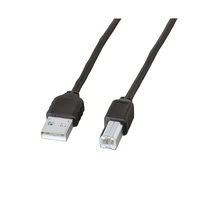 USBケーブル　USB-A（オス）USB-B（オス）　2m　USB2.0　KU-SLEC2K　サンワサプライ　1本（直送品）