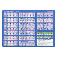サンワサプライ ローマ字変換マウスパッド（A4サイズ、ブルー） MPD-OP17RA4BL 1個（直送品）