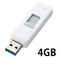 サンワサプライ USB3.0 メモリ UFD-3HS4GW 1個（直送品）