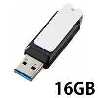 サンワサプライ USB3.0 メモリ UFD-3SW16GBK 1個（直送品）