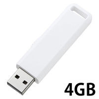 サンワサプライ USB2.0 メモリ UFD-SL4GWN 1個（直送品）