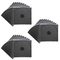 サンワサプライ DVD・CDケース（ブラック） FCD-PN30BK 1セット（30枚入り）（直送品）