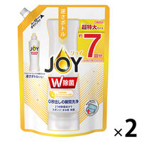 ジョイ W除菌 スパークリングレモンの香り 台所用合成洗剤 詰め替え用 960 ml 1セット（2個） 食器用洗剤 P＆G