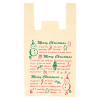 ヘッズ クリスマススノーパーティーレジ袋-L XPA-L 1ケース（100枚×20パック：2000枚）（直送品）