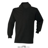 アタックベース 裏起毛ポロシャツ ブラック L 450ー15ー11ーL 450-15-11-L 1枚（直送品）